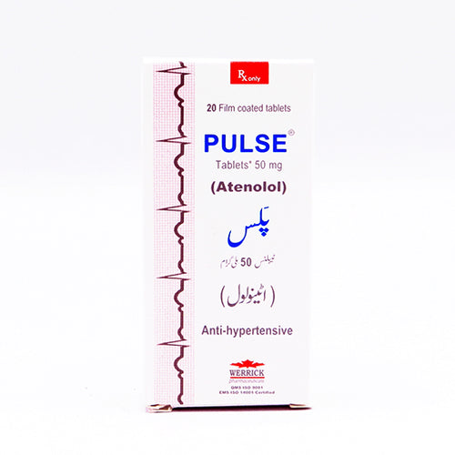 Pulse (50mg) Tablets – 20’s | Effective Heart Rate & Blood Pressure Management