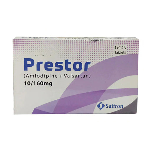 Prestor (10/160mg) Tablets – 14’s | Combination Medication for Blood Pressure & Heart Health