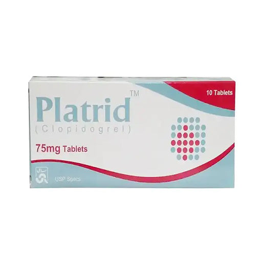 Platrid (75mg) Tablets – 10’s | Antiplatelet Therapy for Heart & Blood Vessel Health