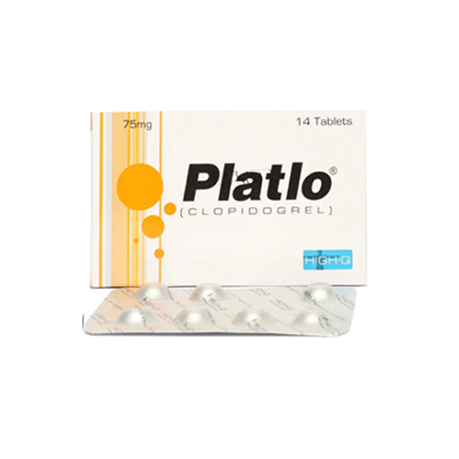 Platlo (75mg) Tablets – 14’s | Antiplatelet Medication for Heart & Blood Vessel Health