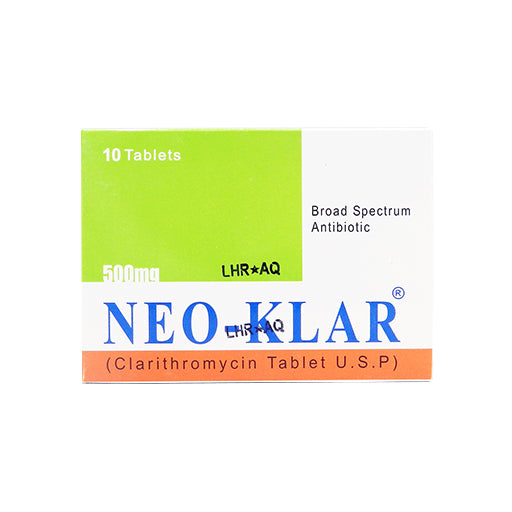 Neo-Klar (500mg) 10 Tablets