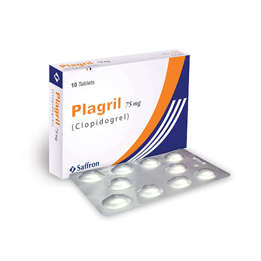 Plagril (75mg) Tablets – 10’s | Blood Thinner & Antiplatelet for Heart Health