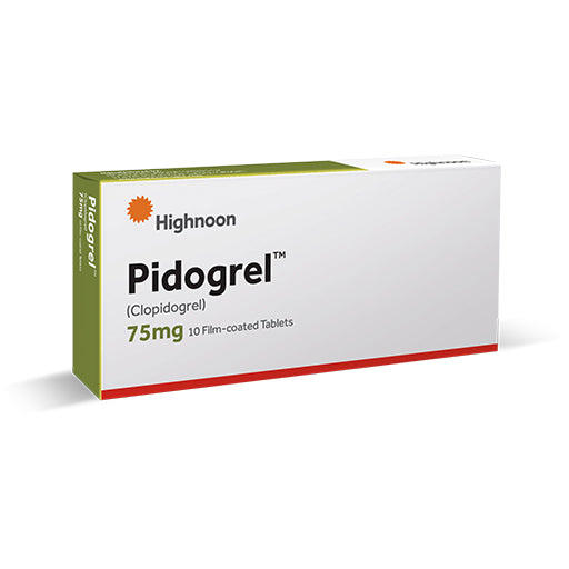 Pidogrel (75mg) Tablets – 10’s | Antiplatelet for Heart & Stroke Prevention