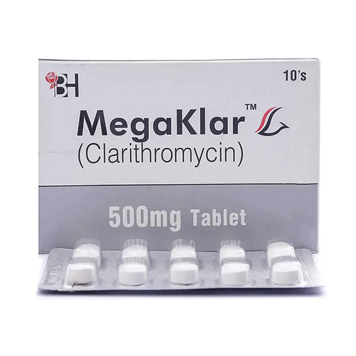 MegaKlar (500mg) 10 Tablets