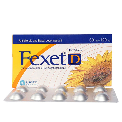 Fexet-D (60/120mg) 10 Tablets