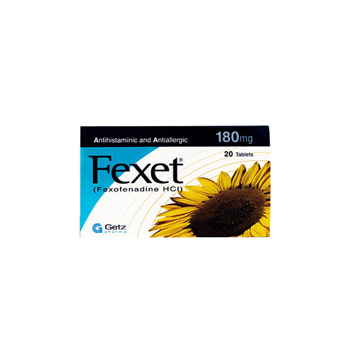 Fexet (180mg) 20 Tablets