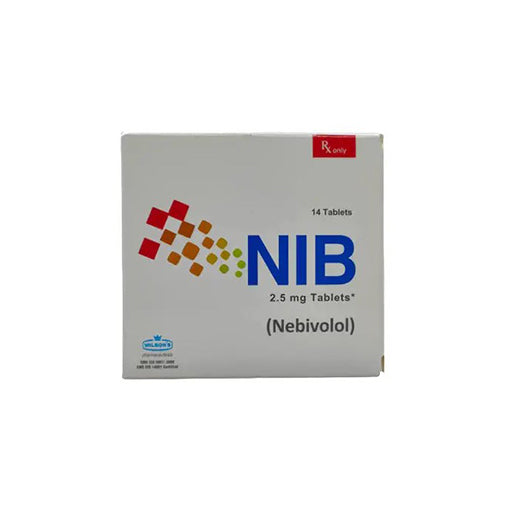 Nib (2.5mg) Tablets – 14’s | Nebivolol for Blood Pressure & Heart Health