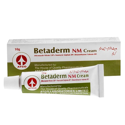 Betaderm NM (10g Cream) – Betamethasone & Neomycin Topical Anti-inflammatory & Antibiotic Cream