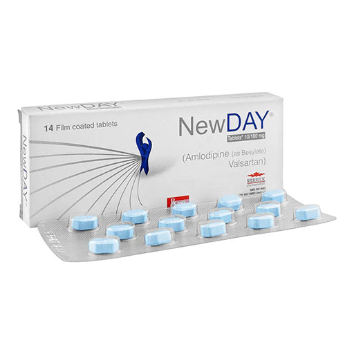 Newday (10/160mg) Tablets – 14’s | Amlodipine + Valsartan for High Blood Pressure Control