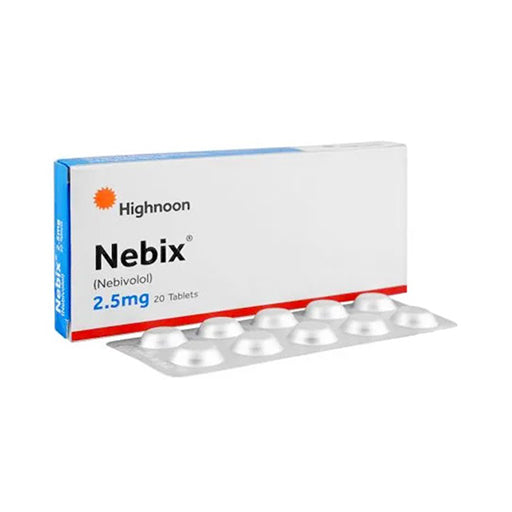 Nebix (2.5mg) Tablets – 14’s | Nebivolol for High Blood Pressure & Heart Health
