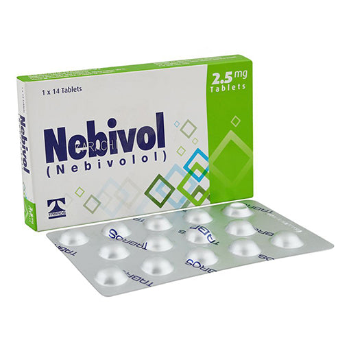Nebivol (2.5mg) Tablets – 14’s | Nebivolol for High Blood Pressure & Heart Protection