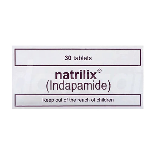 Natrilix (2.5mg) Tablets – 30’s | Indapamide for Effective Blood Pressure Control & Fluid Balance