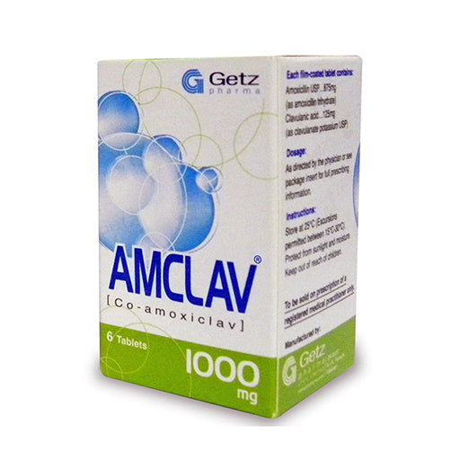 Amclav (1000mg) 6 Tablets