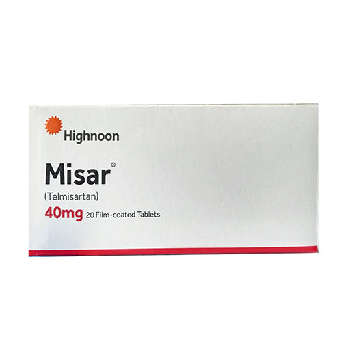 Misar (40mg) 14 Tablets – Telmisartan for High Blood Pressure & Heart Protection