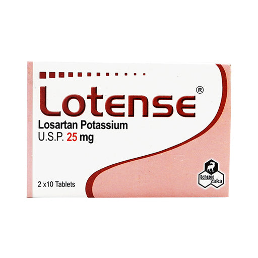 Lotense 25mg Tablets – Atenolol for High Blood Pressure & Heart Protection (20 Tablets)