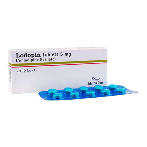 Lodopin 5mg Tablets – Amlodipine for High Blood Pressure & Heart Health (20 Tablets)