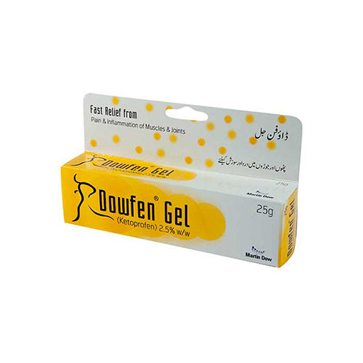 Dowfen 2.5% Gel – Topical Pain Relief for Muscle & Joint Pain (25g Tube)