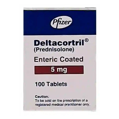 Deltacortril 5mg Tablets – Prednisolone Anti-Inflammatory Steroid for Allergies, Arthritis & Autoimmune Conditions (1000’s)