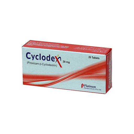 Cyclodex 20mg Tablets (20’s) – Piroxicam for Pain, Inflammation & Arthritis Relief