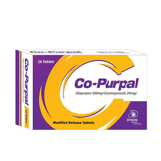 Co-Purpal 500/20mg Tablets (28’s) – Paracetamol & Codeine Phosphate for Moderate Pain Relief
