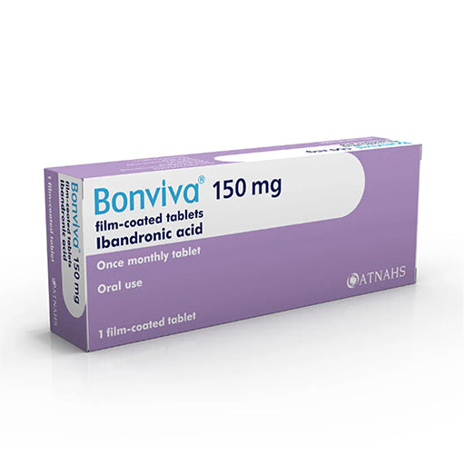 Bonviva 150mg Tablet (1’s) – Ibandronic Acid for Osteoporosis & Bone Strength
