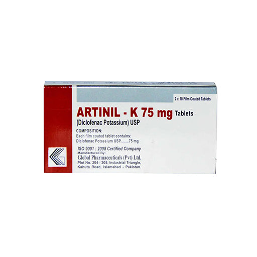 Artinil-K 75mg Tablets (20’s) – Fast Relief from Pain & Inflammation