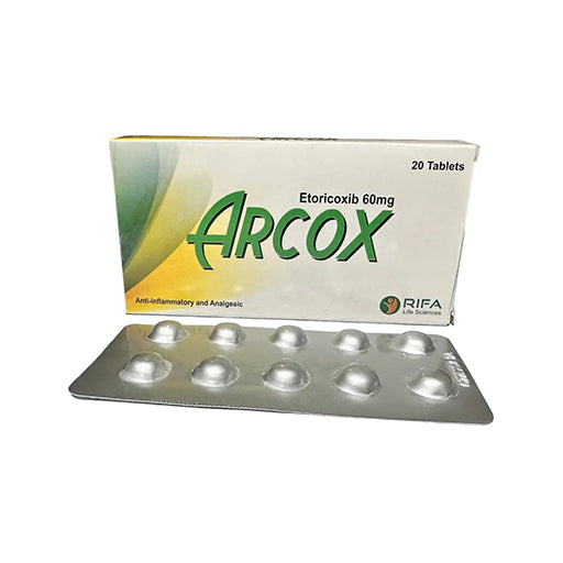 Arcox 60mg Tablets (20’s) – Powerful Pain & Inflammation Relief for Arthritis and Joint Pain