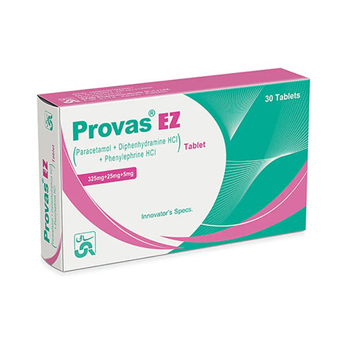 Provas EZ (325/25mg/5mg) – Blood Sugar, Cholesterol & Cardiovascular Support Tablets (30 Tablets)