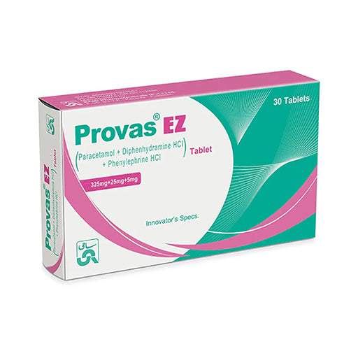 Provas EZ (325/25mg/5mg) – Blood Sugar, Cholesterol & Cardiovascular Support Tablets (30 Tablets)