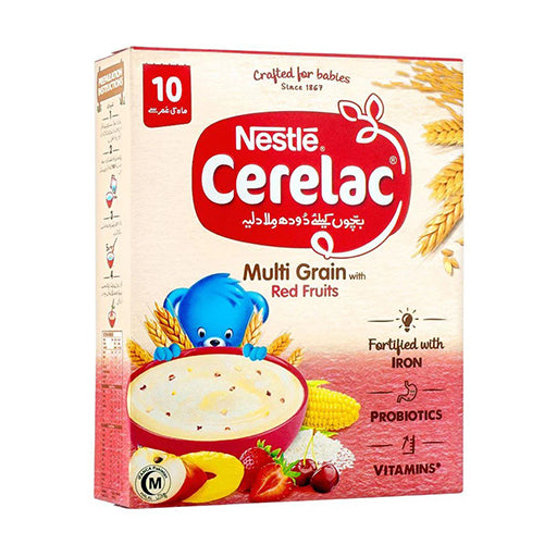 Nestlé Cerelac Red Fruit Baby Cereal – 175g | Nutritious First Food for Babies (10 Months +)