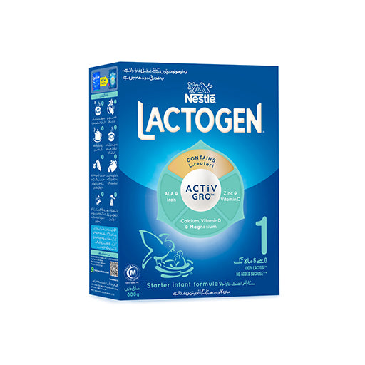 Nestlé Lactogen 1 Infant Formula Milk Powder – 800g | Complete Nutrition for Newborns (0-6 Months)