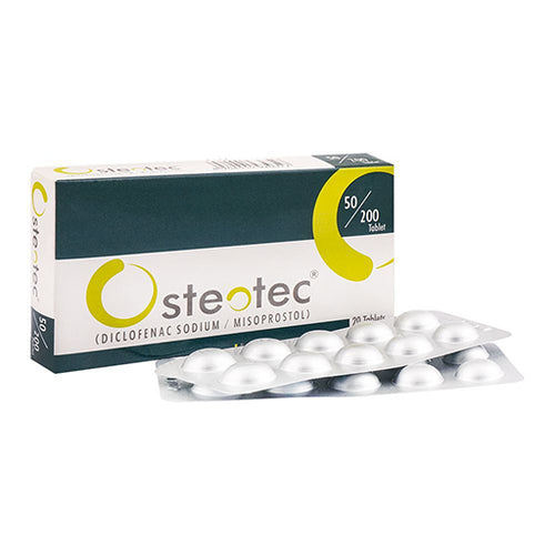 Osteotec (50/200mg) – Bone Health & Calcium Supplement Tablets (20 Tablets)