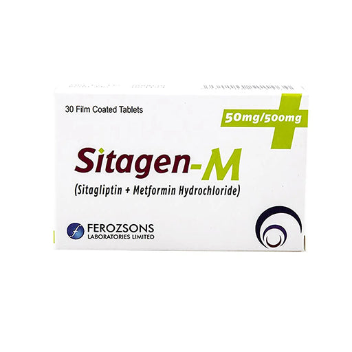 Sitagen-M (50/500mg) 30 Tablets