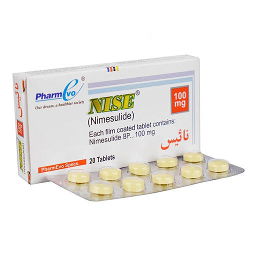 Nise (100mg) – Pain Relief & Anti-Inflammatory Tablets (20 Tablets)
