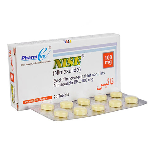 Nise (100mg) – Pain Relief & Anti-Inflammatory Tablets (20 Tablets)