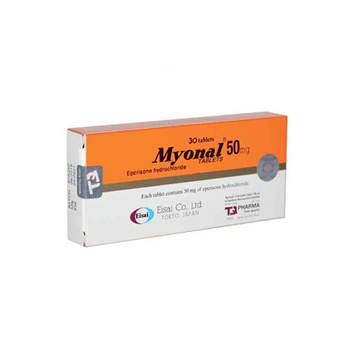 Myonal (50mg) – Muscle Relaxant Tablets for Spasms & Pain Relief (100 Tablets)