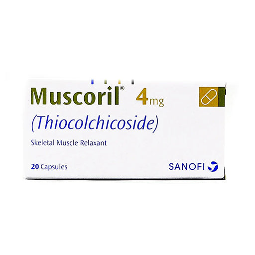Muscoril (4mg) – Muscle Relaxant Capsules for Spasms & Pain Relief (20 Capsules)