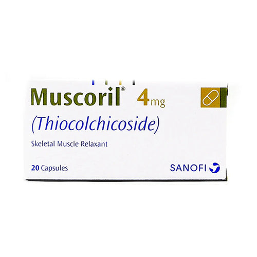 Muscoril (4mg) – Muscle Relaxant Capsules for Spasms & Pain Relief (20 Capsules)