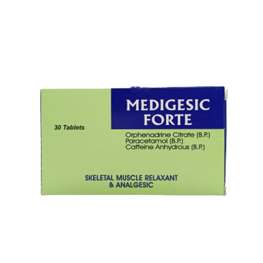 Medigesic Forte – Pain Relief & Fever Tablets (30 Tablets)