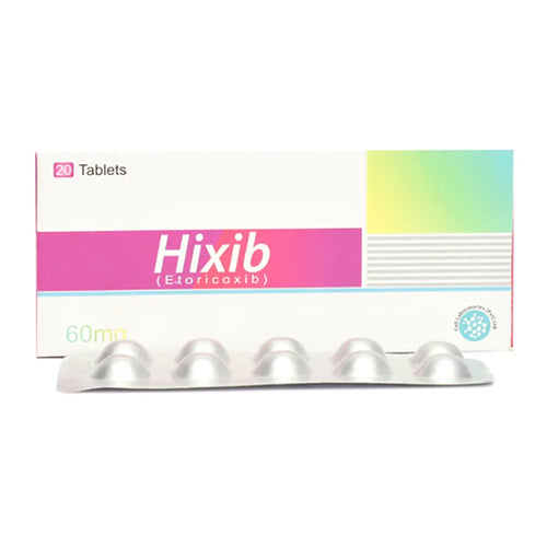 Hixib 60 mg – 20 Tablets | Pain & Inflammation Relief (Etoricoxib)