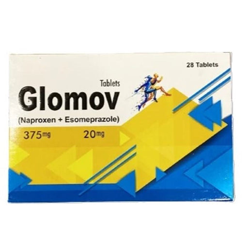 Glomov (375/20mg) – Anti-Arthritic and Pain Relief Tablets (28 Tablets)