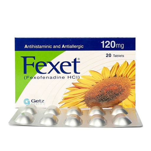 Fexet (120mg) 20 Tablets