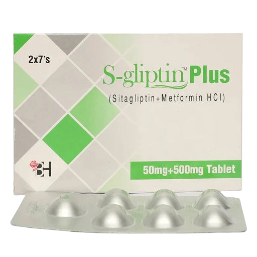 S-gliptin Plus (50/500mg) 14 Tablets