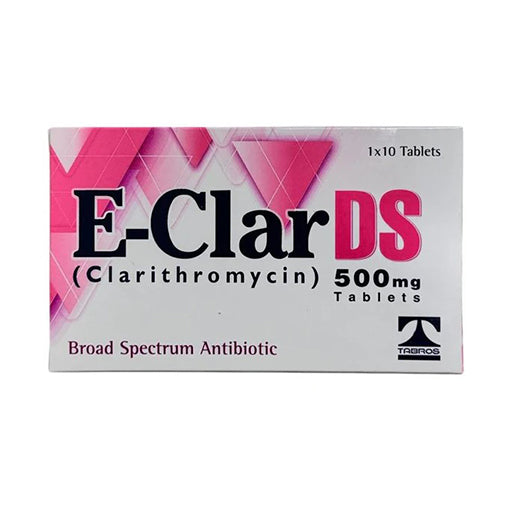 E-Clar DS (500mg) 10 Tablets