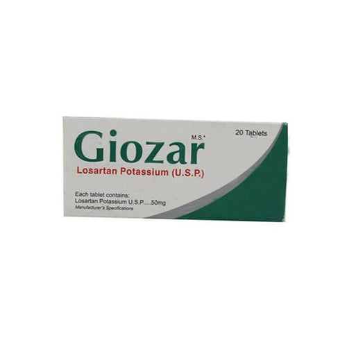 Giozar 50mg Tablets – Effective Blood Pressure & Heart Health Support