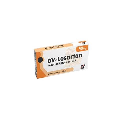DV-Losartan 50mg Tablets – High Blood Pressure & Heart Protection