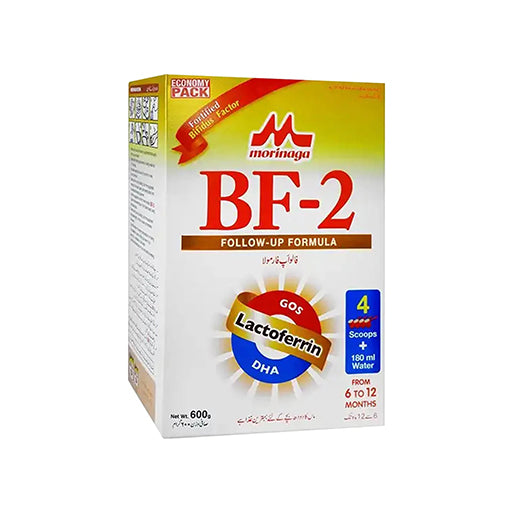 Morinaga BF‑2 Follow‑Up Formula – 600g Soft Pack | Balanced Nutrition for Babies (6‑12 Months)