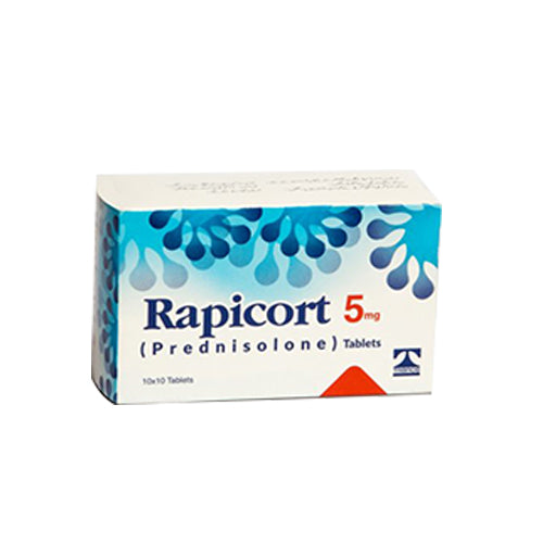 Rapicort (5mg) – Powerful Anti-Inflammatory & Immunosuppressive Tablets (100 Tablets)