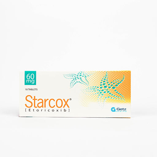 Starcox 60mg – Effective Anti-Inflammatory & Pain Relief Tablets (10 Count)