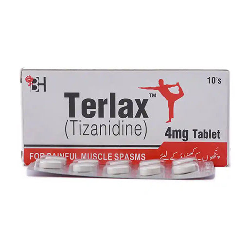 Terlax 4mg Tablets (10 Tablets) – Muscle Relaxant for Spasm Relief